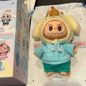 Labubu x Hello Kitty and friends series plush pendant Pompompurin